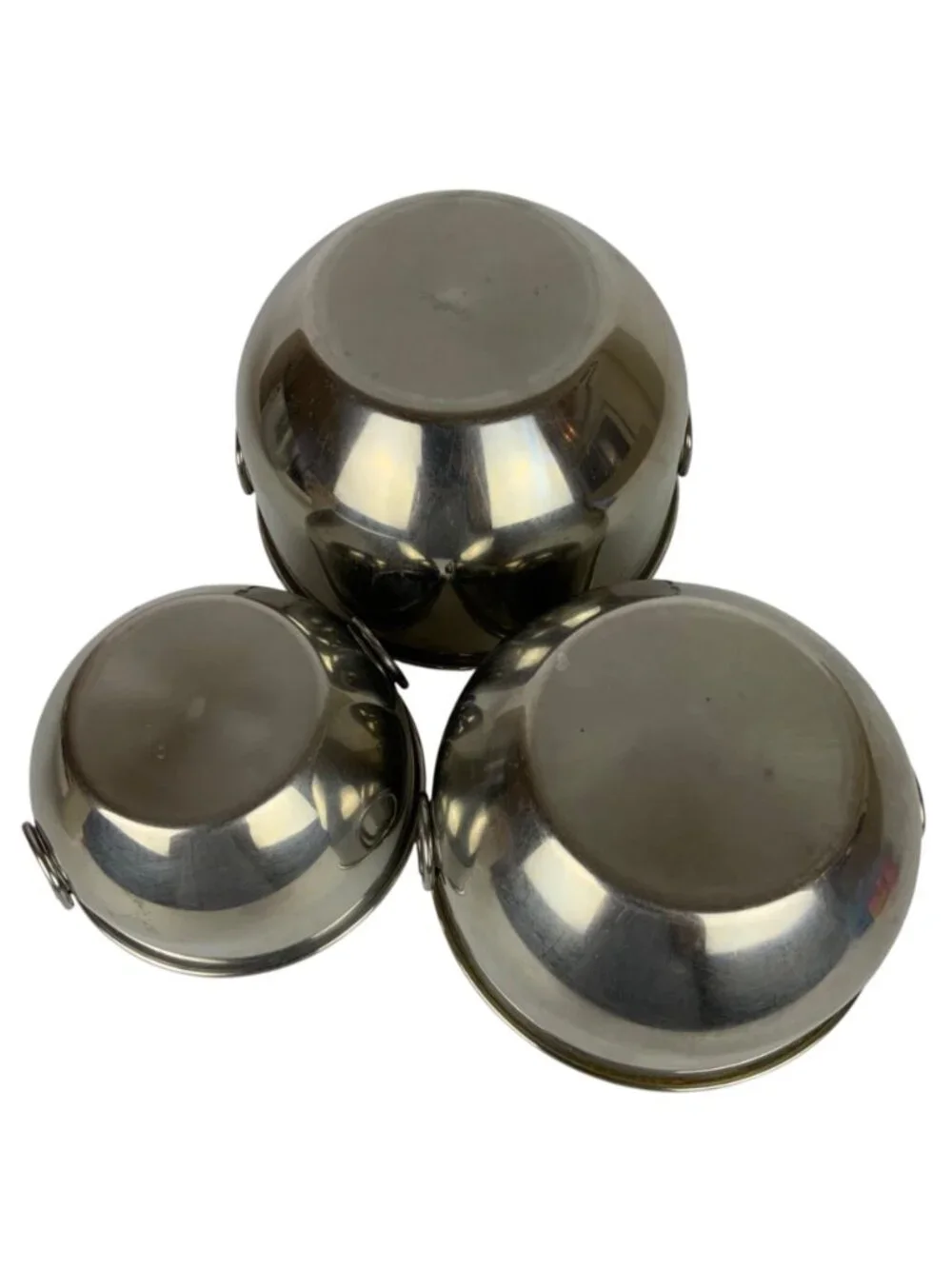 Farberware Stainless Steel Nesting Mixing Bowl Set Of 3 with Thumb Rings Korea